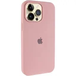 Чехол Epik Silicone Case AA Logo with MagSafe для Apple iPhone 15 Pro 6.1 Розовый/Pink Sand