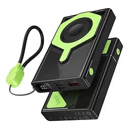 Зовнішній акумулятор Hoco DB83 10000 mAh 22.5 W power bank з вбудованим кабелем - мініатюра 4
