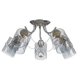 Люстра потолочная Brille классическая в зал E27 60W CH (LK-658C/5)