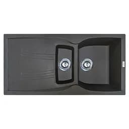Кухонна мийка Adamant NEW LINE PLUS графіт 975x495x235 мм, з крилом 97,5 см