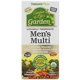 Мультивітаміни для чоловіків NaturesPlus Source of Life Garden 90 таблеток