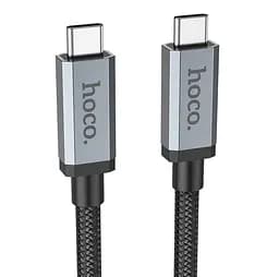 Кабель USB3.2, 2 метра Hoco US06 20Gbps 100W HD high speed data cable чорний