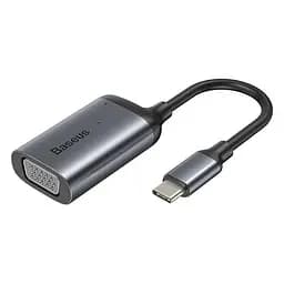 Перехідник Baseus Enjoyment Series Type-C to VGA+PD HUB Convertor CAHUB-O0G Dark Grey - мініатюра 2