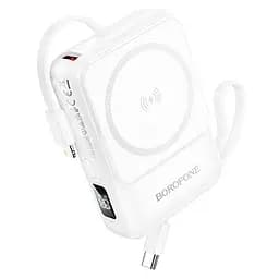 Портативное ЗУ Power Bank BOROFONE BJ59 Refined 22.5W+PD20W с БЗП 10000 mAh White