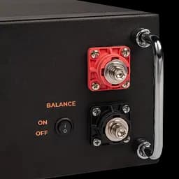 Акумулятор LP LiFePO4 51,2V - 100 Ah (5120Wh) (BMS SP 100A/50А) RM RS485/CAN LCD BL - мініатюра 6