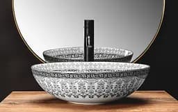 Умивальник Rea Arte накладний dark grey REA-U8002, Сірий - мініатюра 4