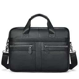 Чоловіча сумка для ноутбука й документів чорна SK N8256 Tiding Bag - мініатюра 6