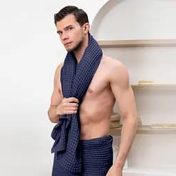 Рушник вафельний Cosas Denim Greek Waffle 30x30 см (Towel_66Denim_GreekWaffle_30x30) - мініатюра 6