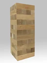 Настільна гра "Вежа" УМНЯШКА 20060 дерев'яна, 44 бруска