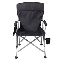 Крісло туристичне Lugi розкладне з підлокітниками чорне SJ-0054B