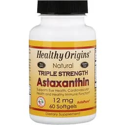 Астаксантин Healthy Origins Astaxanthin Complex AstaPure 12 мг 60 капсул