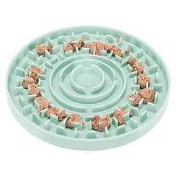 Миска для цуценят Trixie Junior повільне годування, d21 см, блакитний (34958) - мініатюра 4