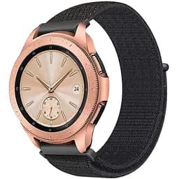 Ремінець BeWatch нейлоновий липучка для Samsung Galaxy Watch 42 мм Чорний (1011301.1)
