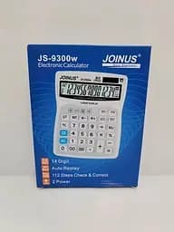 Калькулятор настільний JOINUS JS-9300W, 14-розрядний, великий дисплей, Auto Replay, перевірка 112 кроків, подвійне живлення - мініатюра 2