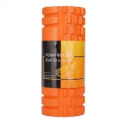 Масажний ролик Cornix EVA 33 x 14 см (валик, ролер) XR-0033 Orange - мініатюра 2