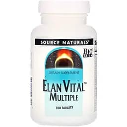 Мультивитамины Source Naturals Elan Vital Multiple 180 таблеток