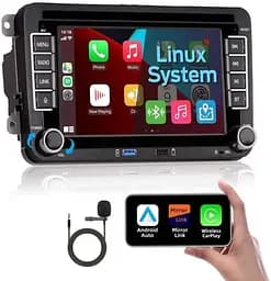 Автомобильное радио Linux – 7-дюймовое с экраном для Golf 5 6 VW Polo T5 Passat Touran Seat с FM/AM навигацией, Apple Carplay
