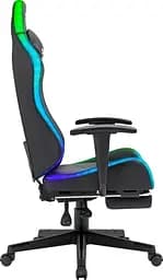 Крісло ігрове Defender Watcher, 60мм, Клас 4, RGB ПУ, чорне (64334) - мініатюра 5