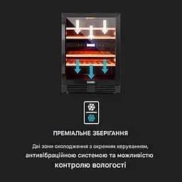 Винний холодильник вбудований Klarstein Vinovilla Onyx 43 (10034155) - мініатюра 4