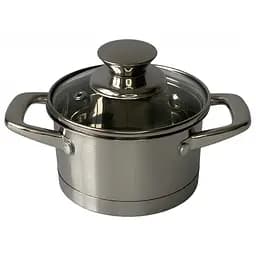 Кастрюля Krauzer Baby, со стеклянной крышкой, 12 см, 0,7 л (78300)