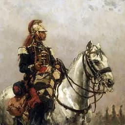 Інтер'єрна картина Кавалерист, Альфонс де Невіль, Alphonse de Neuville, Cavalryman, історія, інтер'єрний декор, 60×43 см (id4193) - мініатюра 4