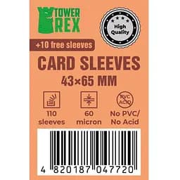 Аксессуар Tower Rex Протекторы для карт TowerRex 43 х 65 мм 60 мкм, Mini Chimera, 110 шт. STANDART (6244)