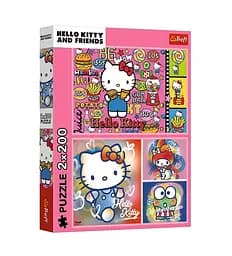 Пазлы "Hello Kitty. Приветствую Китти и друзей", 13336 Trefl, 2х200 элементов (5900511133363)