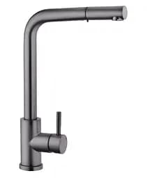 Змішувач для кухні з висувним виливом Kroner KRPё Edelstahl Klassisch - PVD03917 (CV032285)