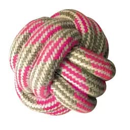 Игрушка для собак узла мяч с веревки 7.5 см. Croci PASTEL розовый