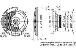 Коаксіальна автоакустика Kenwood KFC-S1366 [55252] - мініатюра 2