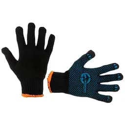 Рукавички захисні Intertool 70/30 з точкою 68г чорні 10" (в упаковці 12 шт.)