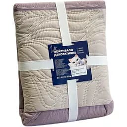 Покрывало декоративное LeLit сиренево-бежевое 210х215 см (le2000000297972)