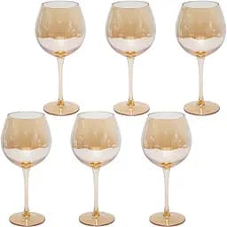 Бокал для вина 400 мл із кольорового стекла 901-9 по 6 шт. (в упаковці)