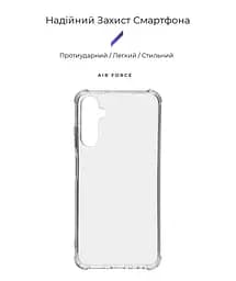 Прозрачный чехол для Samsung Galaxy A05s (A057) с защитой камеры и усиленными бортами, тонкий, силиконовый, бесцветный, ударопрочный, противоударный бампер с закрытой камерой, ArmorStandart (ARM72579) - мініатюра 2