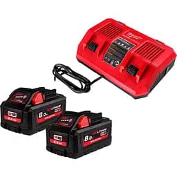 Аккумуляторы к электроинструменту + зарядное устройство для Milwaukee M18 HNRGO4-802 (4932492936) [99381]