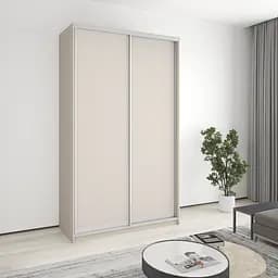 Шкаф-купе двухдверный MebelStar Стандарт AL 2ДСП 140x60x240 см Кашемир (MBS-3631)