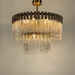 Люстра-репліка Crystal Icicle на 9 ламп (діаметр 60 см) Line.F MJ 187-600 AB - мініатюра 3