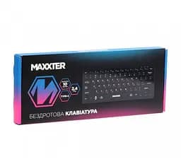 Клавиатура беспроводная Maxxter KBWC01B 2.4G Wireless Black - мініатюра 5