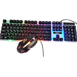Компьютерная клавиатура с подсветкой геймерская UKC M416 ART-5559 Combo Gamer игровая клавиатура с мышкой (ST)
