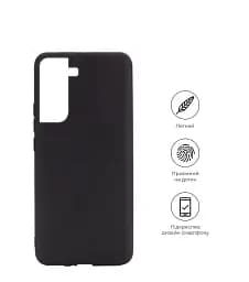 Силіконовий чохол BeCover для Samsung Galaxy S21 FE SM-G990 Black (707449) - мініатюра 2