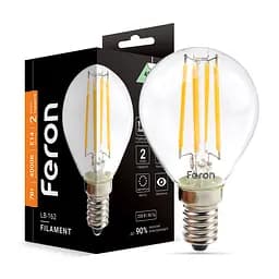 Светодиодная лампа Feron Filament LB-162 7 Вт E14 4000K