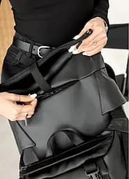 Жіночий рюкзак ролл Sambag RollTop Double чорний 41 х 27 х 18 см (24330001) - мініатюра 4