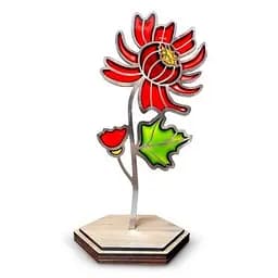 Набір для вітражного живопису за номерами "Пишна хризантема" FDSGK-017