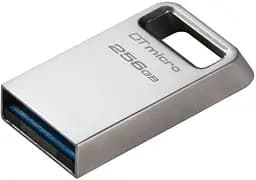 USB Flash Kingston USB 3.2 DT Micro Metal 200Mb/s 256GB Silver - мініатюра 2