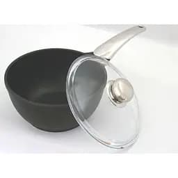 Ківш із кришкою Risoli Fusion steel, з металевою ручкою 20 см 2 л (00095fa/20tp) - мініатюра 2