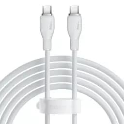 Кабель Baseus Pudding Series Fast Charging Cable Type-C to Type-C 100W 2m P10355702221-01 White