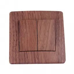 Выключатель Brille двойной внутренний TB-2V2 bw