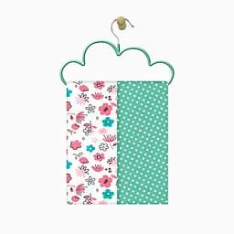 Пелюшки багаторазові Cosas дитячі Flowers 2 шт., 80х100 см, м'ятні - мініатюра 3