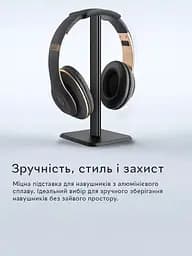 Підставка для навушників Semi Headphone stand органайзер для гарнітури на неслизькій основі - Black - мініатюра 4