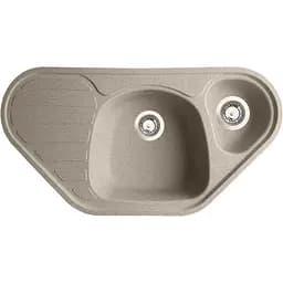 Гранітна кухонна мийка Romzha Elegancia 95B Gri (802) кутова